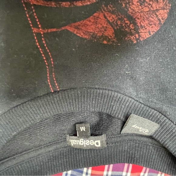 Desigual x Disney Hybrid Mickey Mouse Annarau Sweatshirt Blouse Women's Size M - Picture 4 of 10